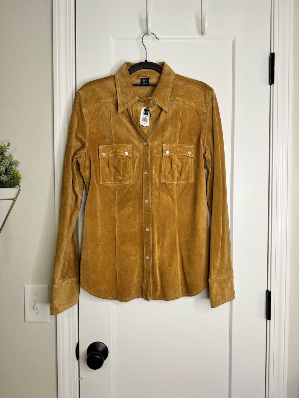 GAP Camel Colored Leather Jacket